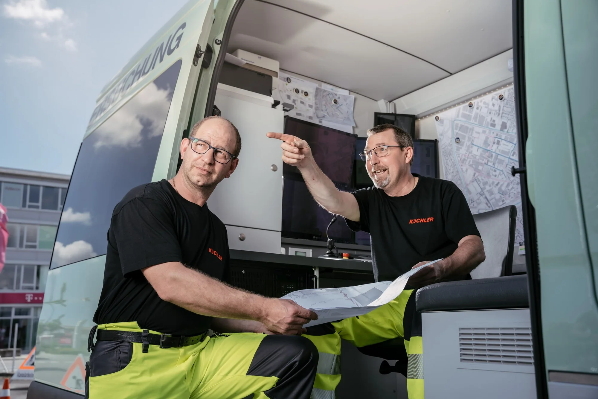 Ablauf einer Kanalreinigung in Rain